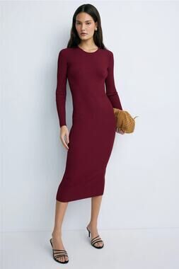 Adam Lippes x RTR - Geo Knit Midi Dress - Size Extra Small